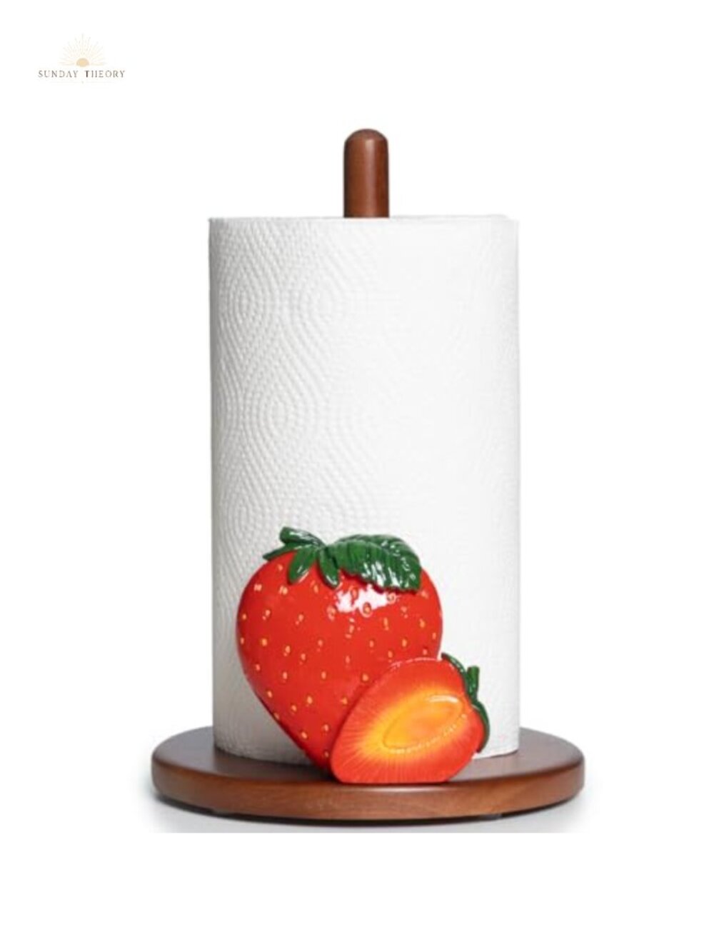 Strawberry Paper Towel Holder Handmade Resin Kitchen Decor Farmhouse